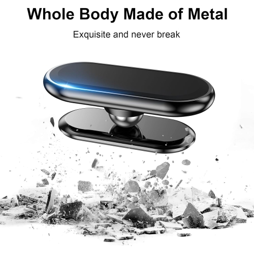 (2-PACK)Magnetic Phone Holder for Car [Super Strong Magnet ] [ with 4 Metal Plate ] iPhone Magnetic Car Phone Holder Mount [ 360° Rotation ]