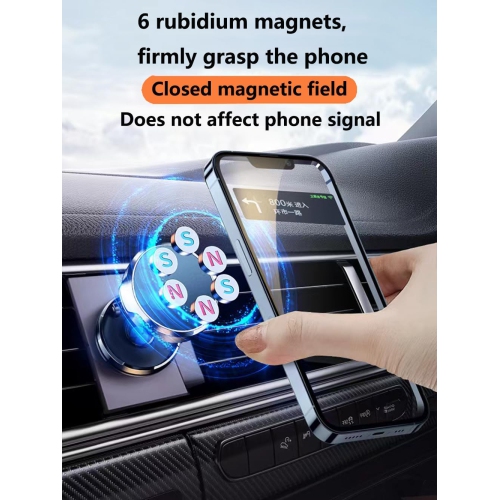 T Magnetic Phone Car Mount Patch Folding Phone Holder for Car Universal Dashboard Cell Phone Holder Mount 360°Rotating Car Phone Holder Mount Car
