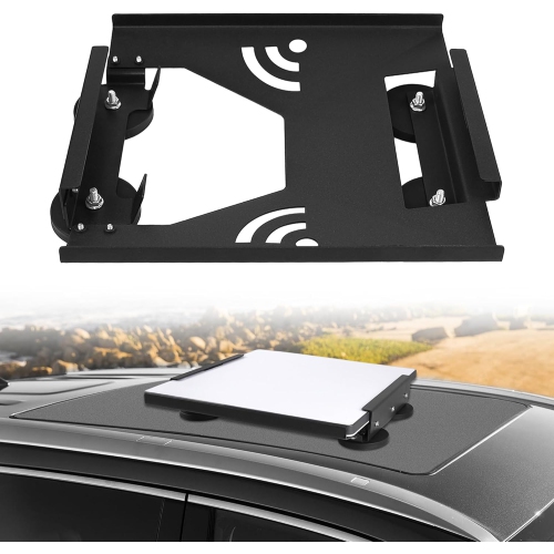 OECECA  N Starlink Mini Flat Mount Kit, Starlink Mini Car Roof Mount, Magnetic Mount for Rvs, Vans, Boat, Yachts, Trucks - In Black