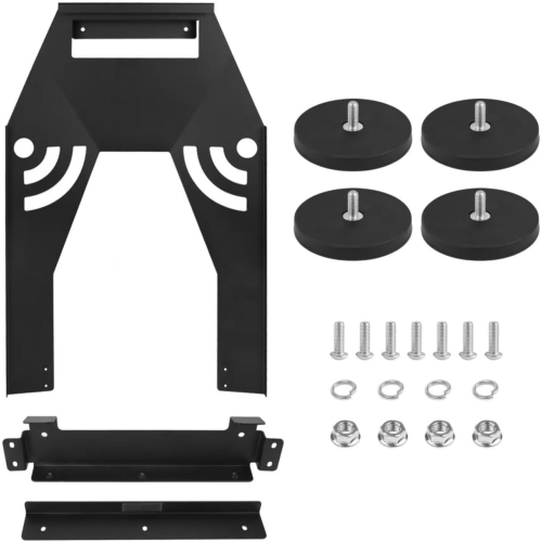N Starlink Gen 3 Flat Roof Mount Kit, Starlink Standard Dish Magnetic Quick Release Roof Mount Kit for RV, Vans, Boat, Truck(Black)