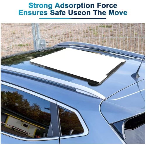 N Starlink Gen 3 Flat Roof Mount Kit, Starlink Standard Dish Magnetic Quick Release Roof Mount Kit for RV, Vans, Boat, Truck(Black)