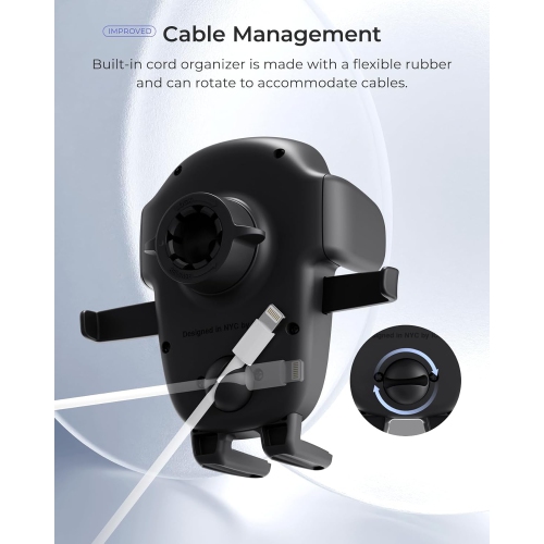 i Easy One Touch 6 CD Slot Car Phone Mount - Universal Cell Phone Holder for iPhone, Google, Samsung, Moto, Huawei, Nokia, LG, and All Other