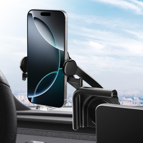 S TapLock Adhesive-Free Universal Car Mount Designed for New Tesla Model Y 2025 Refresh and Tesla Model 3/Y/S/X/Cybertruck Compatible with iPhone,