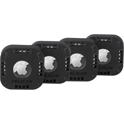 OECECA  P Protector 4-Pack Apple Airtag Holder Air Tag Case \w 3M Adhesive Sticker Rugged Shockproof Airtag Cover Hidden Airtag Holder Stick On Mount