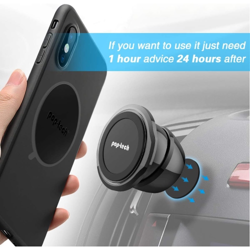 Sticky Adhesive Replacement for Magnetic Car Mount, P 8PCS Circular Heat Resistant 3M VHB Double Sided Strong Sticker Pads for Magnet Cell Phone