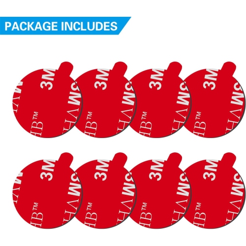 Sticky Adhesive Replacement for Magnetic Car Mount, P 8PCS Circular Heat Resistant 3M VHB Double Sided Strong Sticker Pads for Magnet Cell Phone