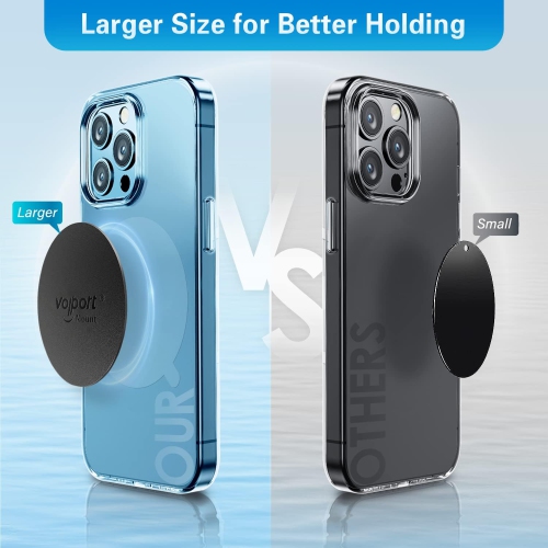 Metal Plate for Phone Magnet, 10 Pack V MagicPlate with 3M Adhesive Replacement for Magnetic Phone Car Mount Holder & Cradle & Stand - Rectangle and