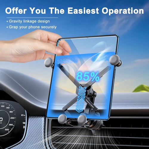 x Z Fold 4 Car Mount with Long Arm, Gravity Fold 4 Car Mount, [Thick Case Friendly] Cell Phone Holder Z Fold 3 Car Mount for Samsung Galaxy Z Fold 5