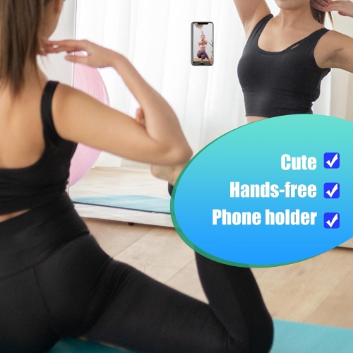 5pcs Phone Suction Holder, Silicone Suction Phone Case Adhesive Mount with 24 Suction Cups Hands-Free Sticky Phone Grip Accessory for Selfies and