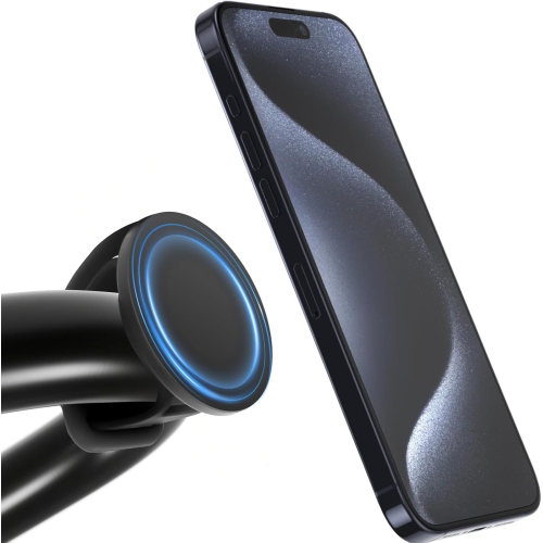 Phone Mount for Magsafe for Gym Fitness, Bike Phone Holder with Adjustable Silicone Strap Magnetic Bicycle Phone Mount for Gym Equipment, Stroller,