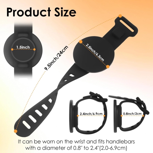 Phone Mount for Magsafe for Gym Fitness, Bike Phone Holder with Adjustable Silicone Strap Magnetic Bicycle Phone Mount for Gym Equipment, Stroller,