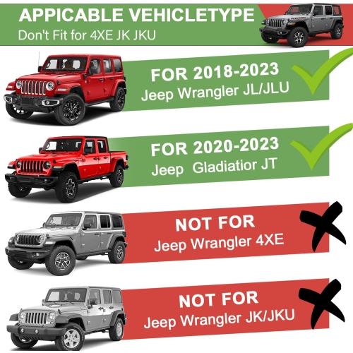 Magnetic Jeep Phone Mount for 2018-2023 Wrangler JL JLU & Gladiator JT with 15W Wireless Charging- Dashboard Phone Holder with Magsafe for Jeep