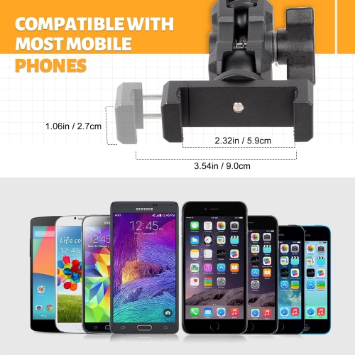 Maiker Dashboard Phone Holder Mount, Anti-Shake Stabilizer Custom Adjustable Cell Phone Holder for Ford Bronco Accessories 2021 2022 2023