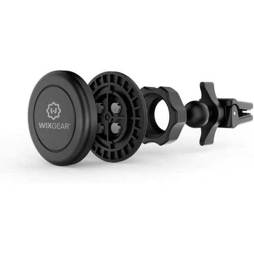 Magnetic Mount, W Universal Twist-Lock Air Vent Magnetic Car Mount Holder, for Cell Phones and Mini Tablets with Fast Swift-snapTM Technology