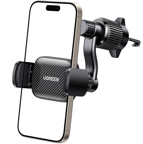U Car Phone Holder, Air Vent Phone Holder for Cars 360 Degree Swing Arm Car Phone Mount Compatible with iPhone 15 14 13 12 SE 11 Galaxy and Other