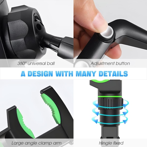 X Rearview Mirror Phone Holder, 360° Rotatable and Retractable Car Phone Mount, Multifunctional Rear View Mirror Holder, Adjustable Cell Phone Holder