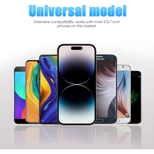 X Rearview Mirror Phone Holder, 360° Rotatable and Retractable Car Phone Mount, Multifunctional Rear View Mirror Holder, Adjustable Cell Phone Holder