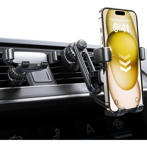 A Car Phone Holder Mount 2024 Gravity Phone Mount Holder For Car Vent With Extention&Short Air Vent Clip Never Blocking Cell Phone Holder For Car