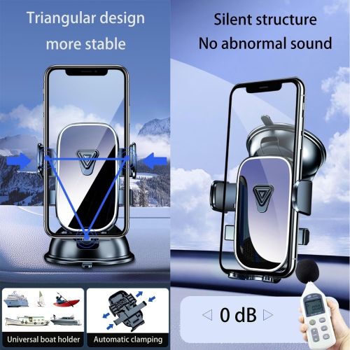 Boat Phone Holder, Waterproof Suction Cup Boat Cell Phone Mount Dashboard Universal Truck Desk Boat Stand Heavy Duty for Boating Kayak Sailing Marine