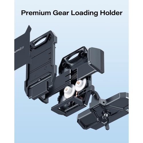 A Sturdy CD Slot Phone Mount with One Hand Operation Design, Hands-Free Car Phone Holder Universally Compatible with All iPhone & Android Cell