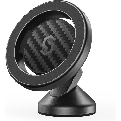 S MagSafe Car Mount - Flexible Rotation Magnetic Phone Holder for Dash, Strong Magnets, Universal Compatible iPhone, Samsung, Pixel - MagSafe Car