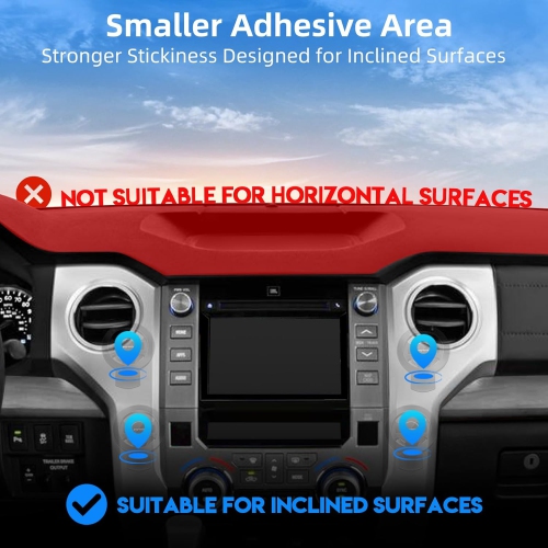 p for MagSafe Car Mount Dashboard, [Upgrade Adhesive] Universal Magnetic Phone Holder for Car Dash, Strong Magnets Cell Phone Holder Inclined Fit for