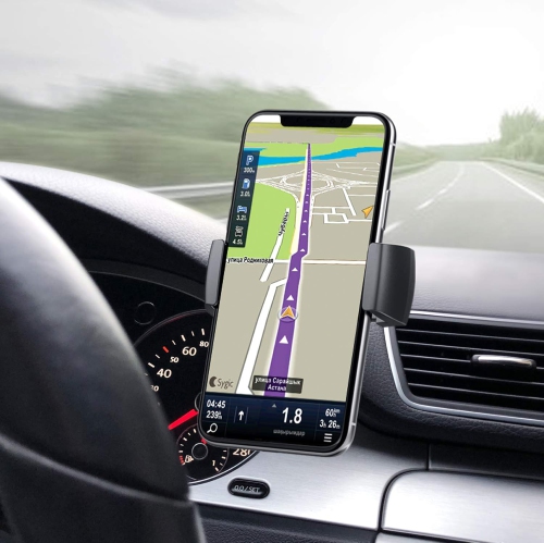 J Car Phone Holder Phone Car Mount with Stick On Base Cell Phone Car Mount Sticky Adhesive Mount Holder for for 4 inches to 6.5 inches Smartphones