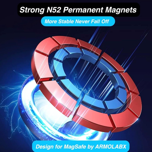 A Magnetic Phone Holder Base with 1 Ball Mount Adapter for MagSafe Compatible with RAM Mounts Double Socket Arm for iPhone 16/15/14/13/12 Series