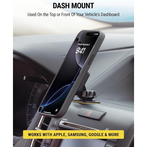 S MAGDM-10PKFLT MagicMount Universal Magnetic Mount for Mobile Devices, Black