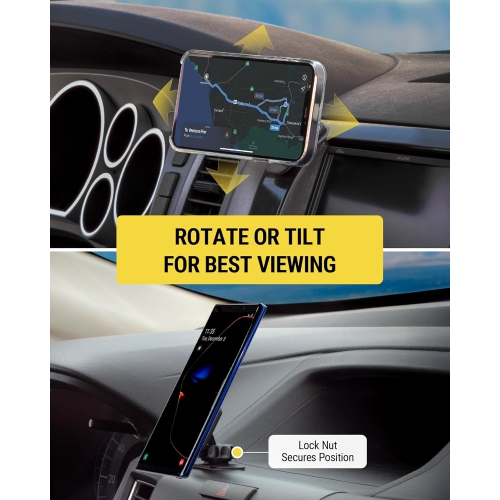 S MAGDM-10PKFLT MagicMount Universal Magnetic Mount for Mobile Devices, Black