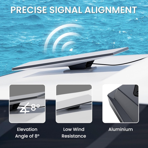 K Starlink Mini Mount, Aluminum Made, Multi-Surface Mount, Silver