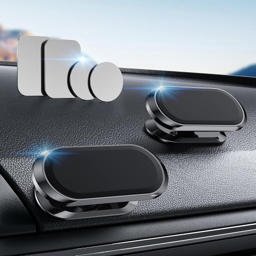 Magnetic Phone Holder Car[2 Pack] Car Phone Holder,Cell Phone Holder Car 360 Adjustable, Support Cellulaire Auto Dashboard car Mount Fits Samsung