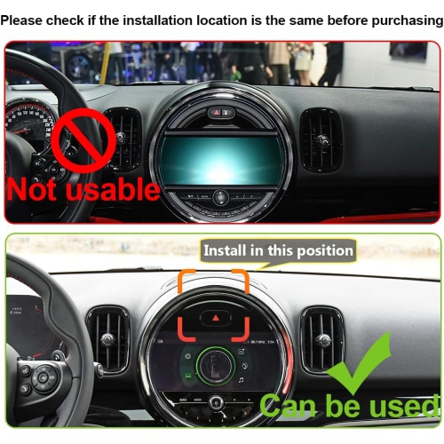 M Car Phone Holder for BMW MINI Auto Accessories [Only for MINI F-Series ： 2022-2024 Clubman/Convertible/Hardtop 2/4 Door & & 2021-2024 Countryman]