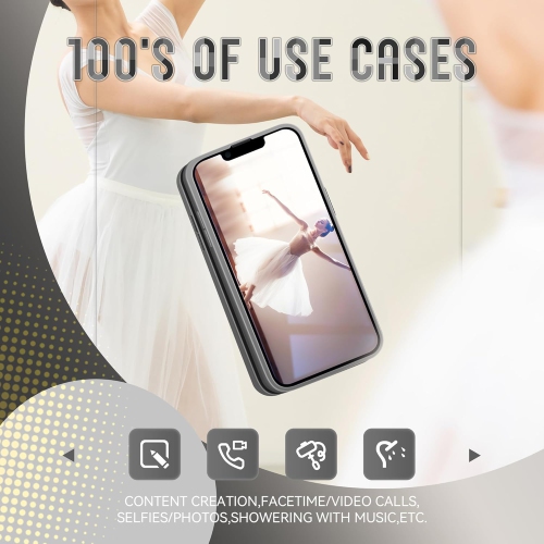 M Silicone Suction Phone Case Adhesive Mount- Phone Sticky Grip for iPhone and Android, Hands-Free Sticky Cell Phone Grip, Mobile Fidget Mirror