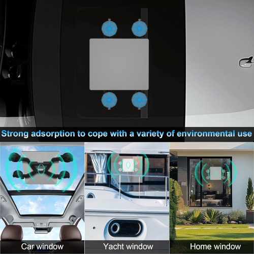 Starlink Mini Mount,Adjustable Starlink Mini Suction Cup Mount with 3M Car Charger Cable,Starlink Mini Car Mounting Kit(Black)