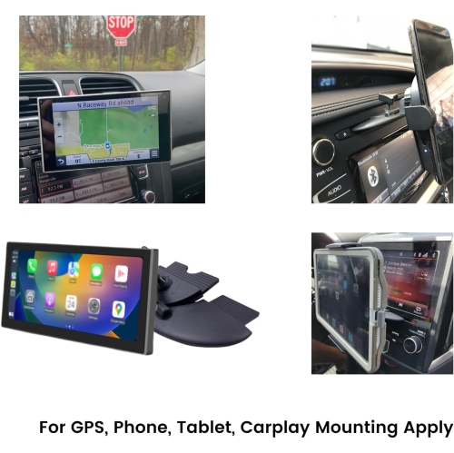 Replacement CD Phone Mount, CD Slot Mounting Bracket Base Compatible with Garmin Nuvi Serie 3.5-7 inches Sat Nav [17mm/0.67in Ball Joint], GPS,