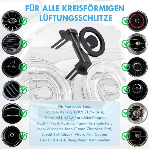 Car Phone Mount for Applicable Mercedes-Benz C-Class, E-Class,S-Class,B-Class,A-Class, GLC/GLE/GLS/GLB/GLA-Class Mobile Phone Holder,Mini