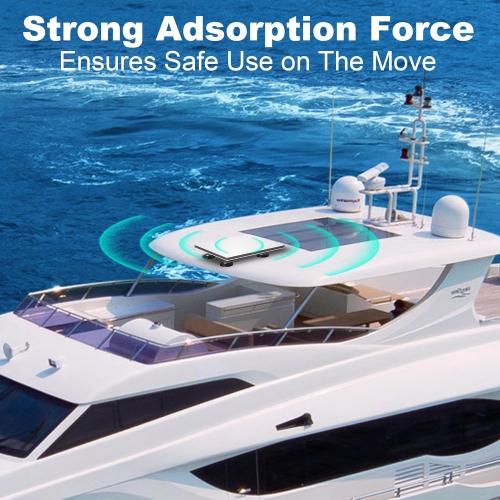 Starlink Mini Mount,Aluminum Alloy Starlink Mini Magnetic Mount,Portable Starlink Mini Car Mount for Metal Roof-Grey