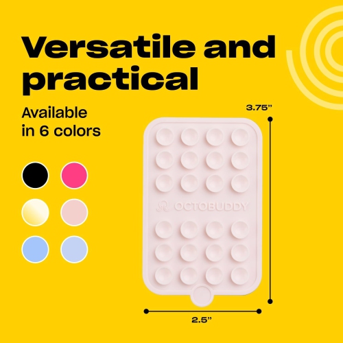 O Double - Silicone Double-Sided Suction Phone Case Detachable Mount - Hands-Free, Strong Grip Holder for Selfies & Videos - iPhone & Android