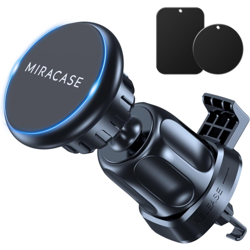 [Holder Expert] M Magnetic Phone Holder for Car, [Upgraded Steel Hook&Strong Magnets] Aluminium Alloy Hands Free Car Phone Mount, Air Vent Cell Phone