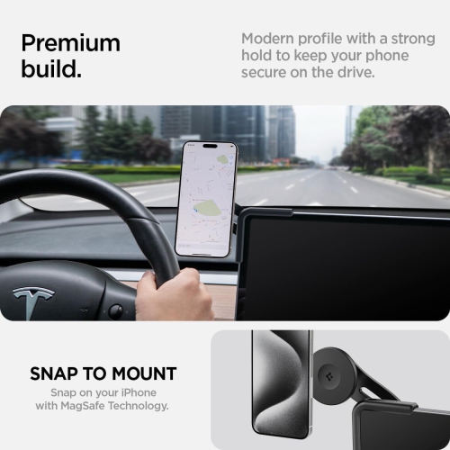 S TapLock Adhesive-Free Magsafe Car Mount Designed for New Tesla Model Y 2025 Refresh (Screen Mount) and Tesla Model 3/Y/S/X/Cybertruck Compatible