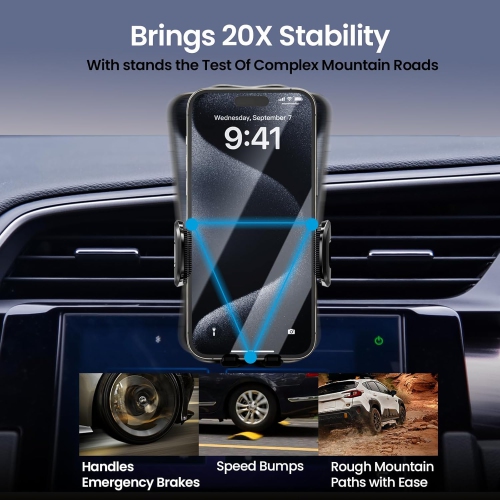 E Civic Phone Mount with Custom Base for 2016-2021 10th Gen Civic Accessories