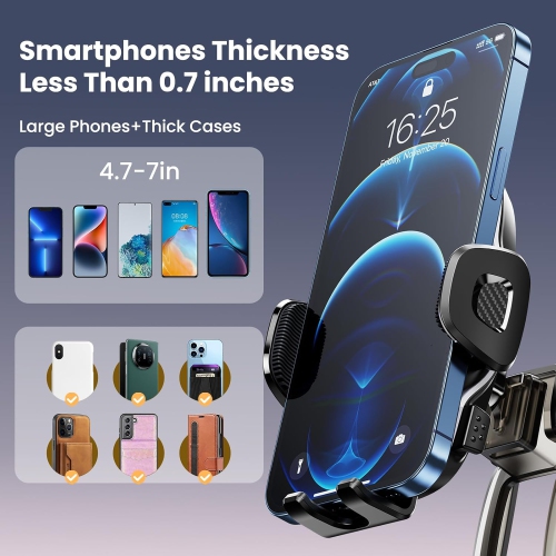 E Civic Phone Mount with Custom Base for 2016-2021 10th Gen Civic Accessories