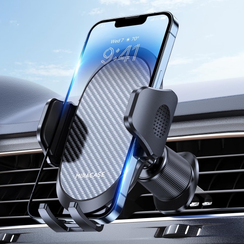 M 2025 Phone Holder Car,Vent Car Phone Mount with Newest Stable Metal Hook Clip,Universal Car Cellphone Holder Fits iPhone 16,Galaxy S25 and All