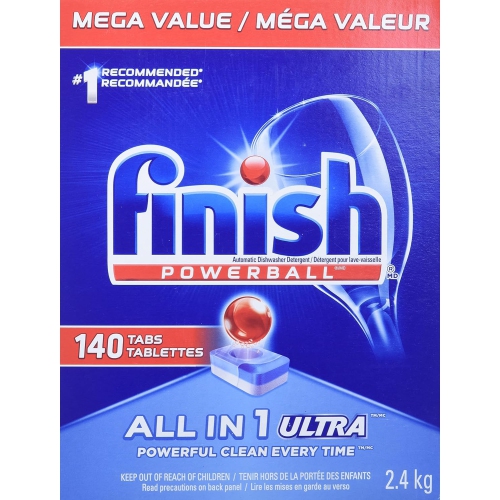 Finish, Powerball All in 1 Ultra Dishwasher Detergent with 140 tabs