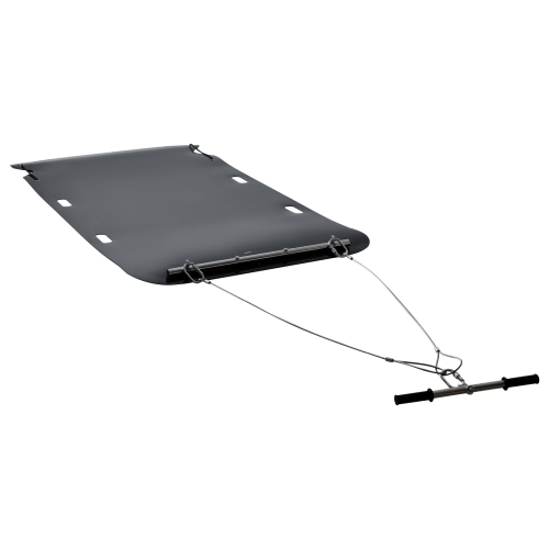 VEVOR 90 x 46 in Yard Drag Sled, 1500lbs Heavy Duty Utility Sled, HDPE Drag Glider with Ropes & Pull Cables, Hand & Vehicle Use Game Hauler for