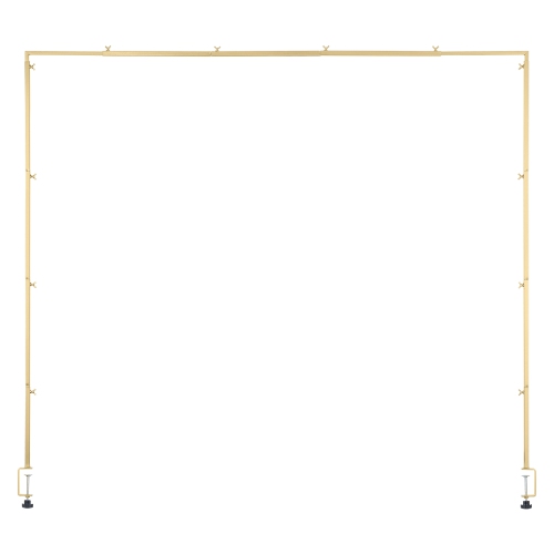 VEVOR – Tringle de table de 13 à 42&nbsp;po avec pinces, longueur ajustable de 28 à 98&nbsp;po, support en forme d'arche en métal, cadre de table en