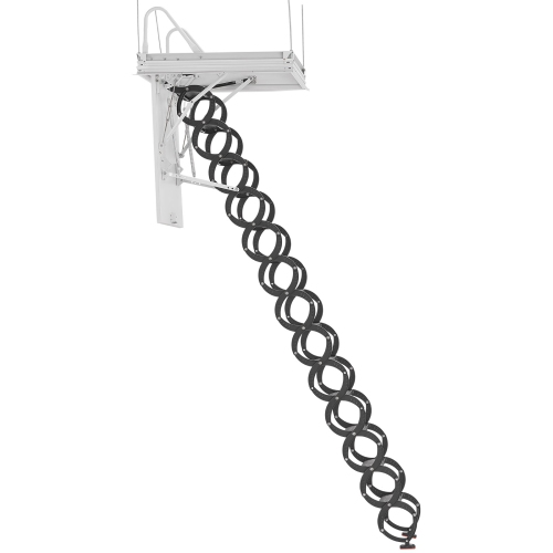 VEVOR 660LBS/299.4KG Capacity Attic Ladder, Fits 10.5 to 11 ft Ceiling Height and 39.4 x 27.5 inch Opening Size, Alloy Steel Pull-Down Retractable