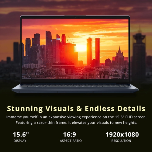 Lenovo IdeaPad 5 15.6 FHD Laptop, AMD Ryzen 7 5825U, 1.5TB Storage(512GB SSD + 1TB Docking Station Set),8GB DDR4 RAM, AMD Radeon Graphics, Backlit