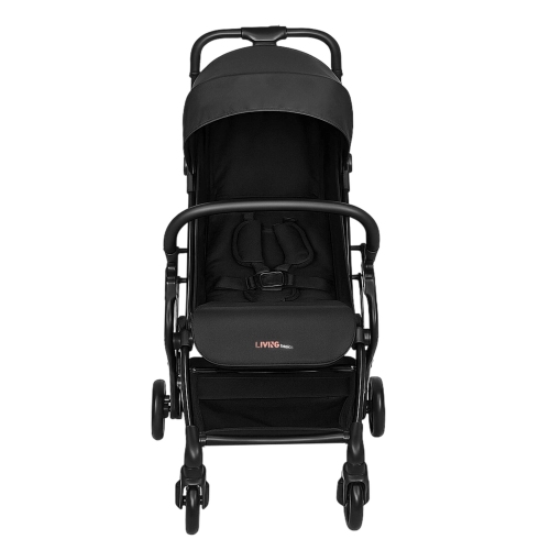 Lightweight Baby Stroller, Foldable Compact Traver Umbrella Stroller with Adjustable Backrest&Footrest, Black